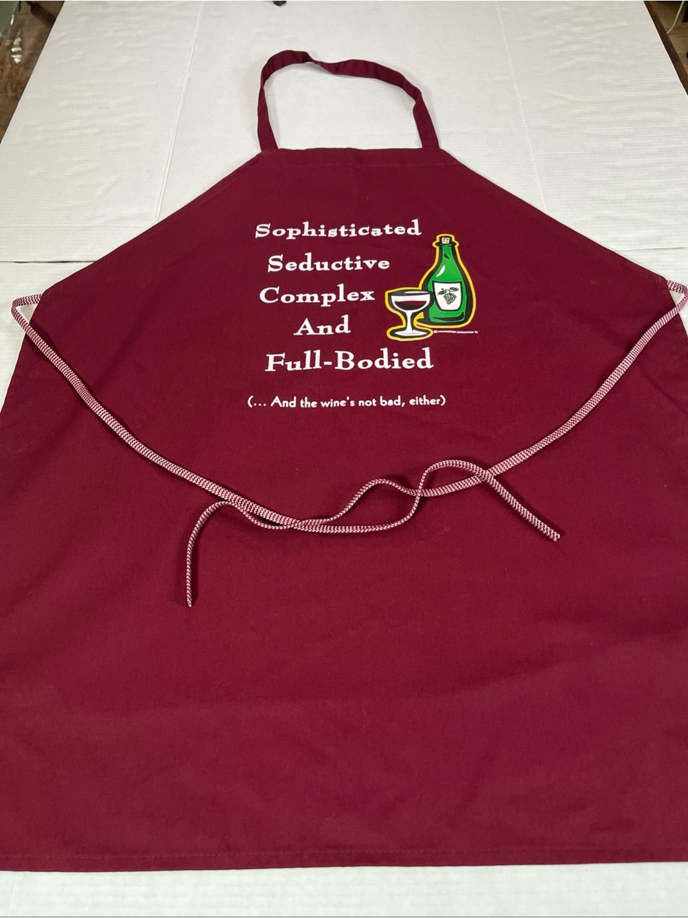 Sophisticated seductive complex and full bodied - Funny Chef Apron for Men